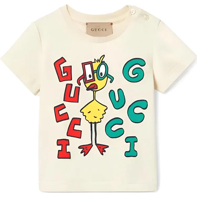 Футболка детская белая GUCCI