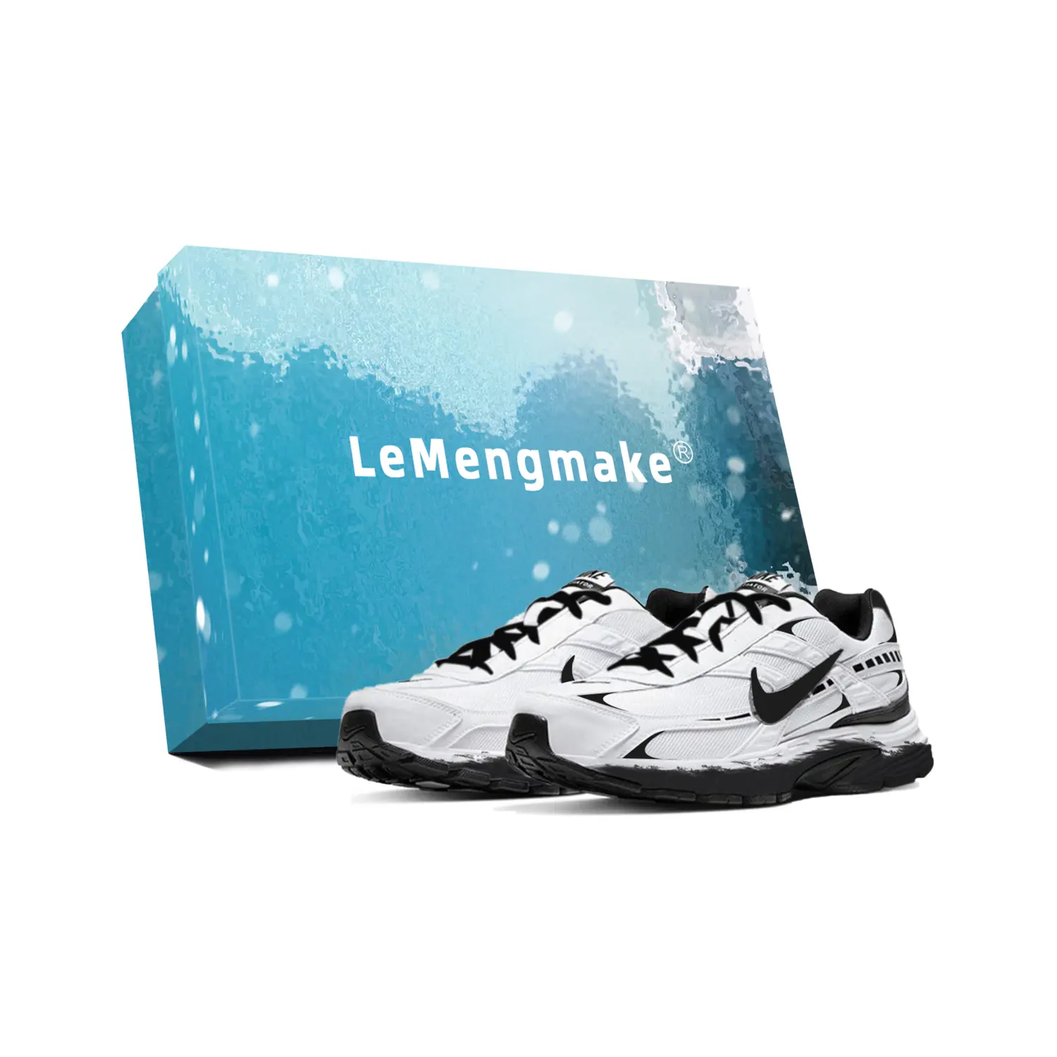 

Nike Кроссовки для бега Initiator с амортизацией, дышащие, с поддержкой, низкие, мужские, белые