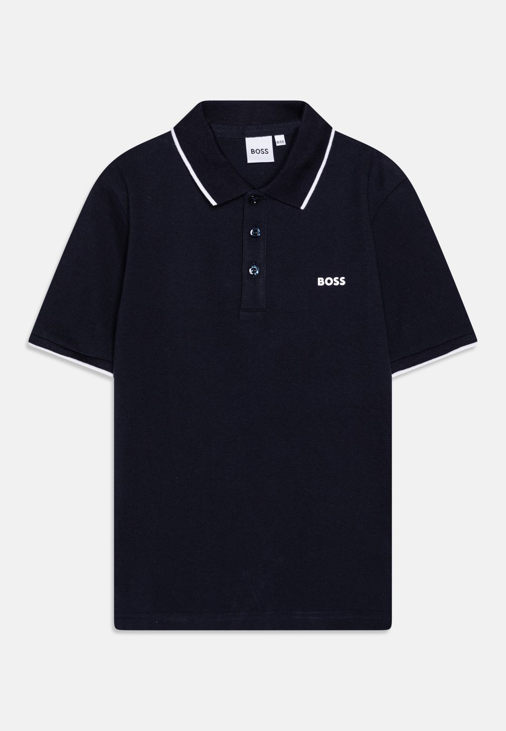 

Рубашка поло SHORT SLEEVE BOSS Kidswear, темно-синий