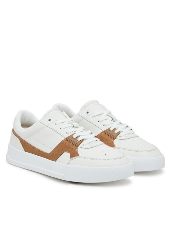 Кроссовки Th Court Craft FM0FM05551 Tommy Hilfiger, экрю — фото 2