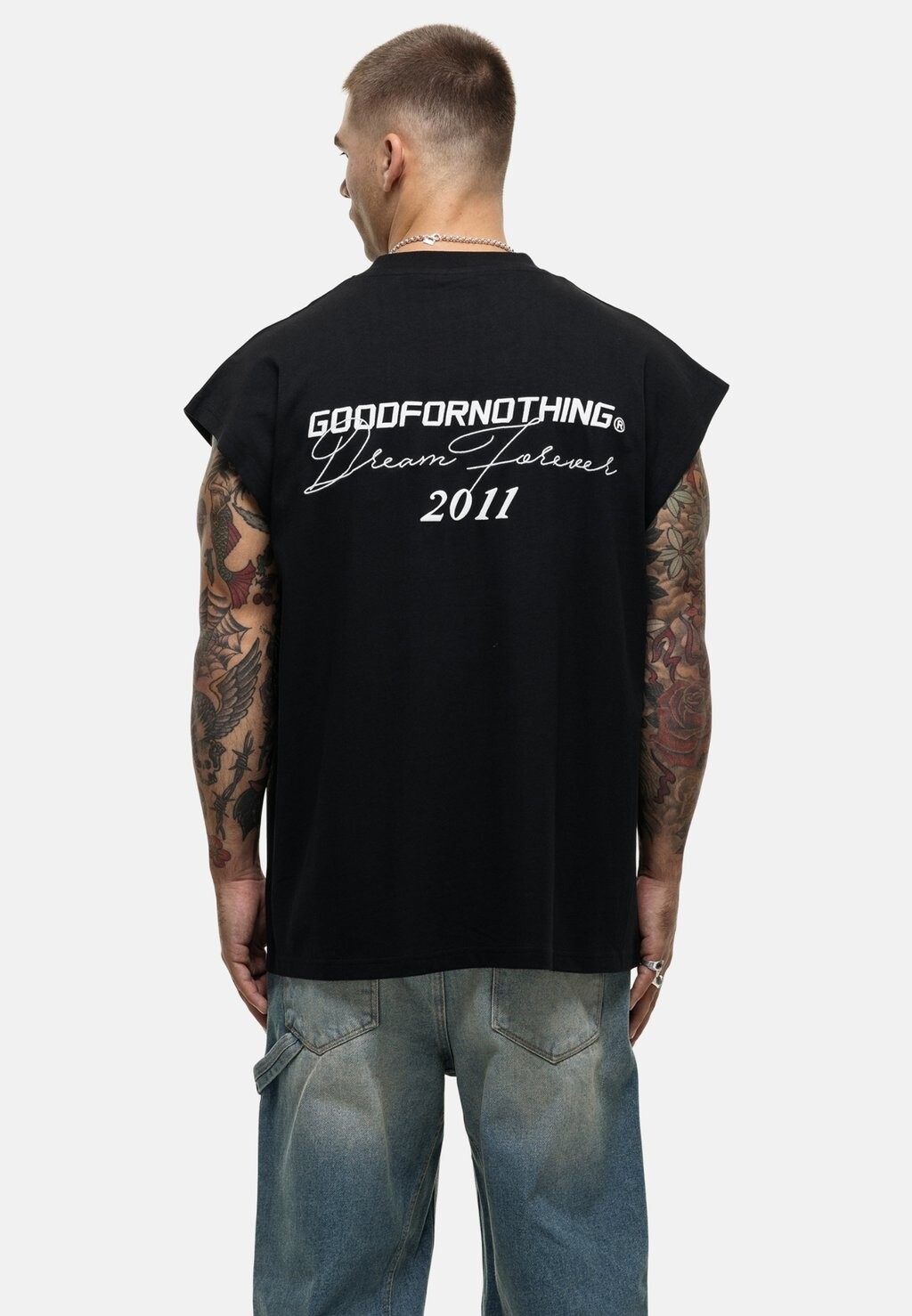 

Футболка с принтом SLEEVELESS FOREVER BLACK VEST Good For Nothing, черный