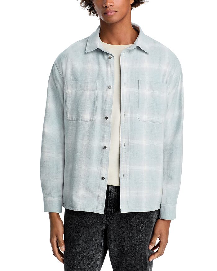 

Мужская длинная принтованная рубашка FRAME, синий