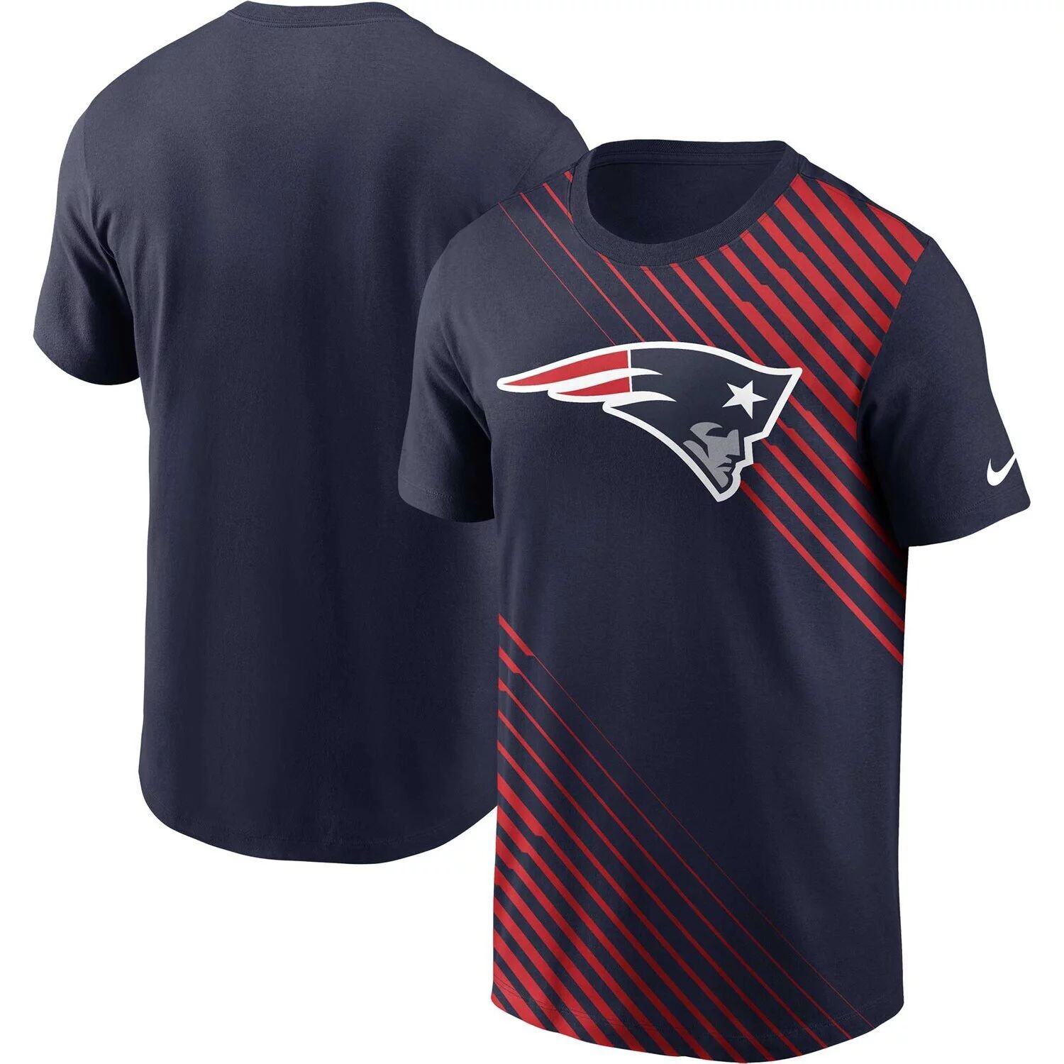 

Мужская темно-синяя футболка New England Patriots Yard Line Fashion Asbury Nike, Синий, Мужская темно-синяя футболка New England Patriots Yard Line Fashion Asbury Nike