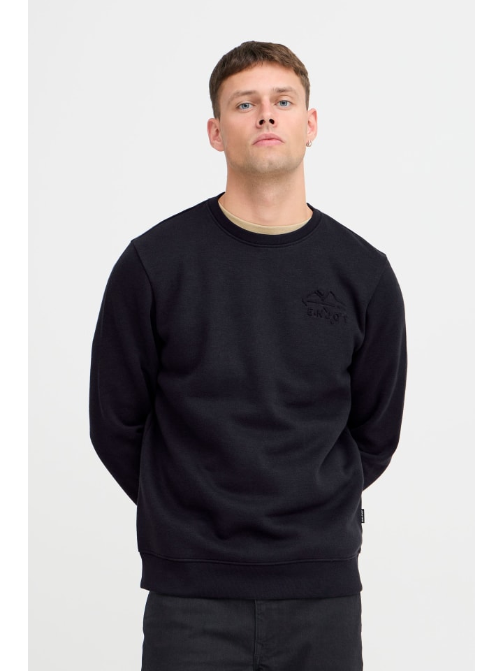 

Толстовка BLEND Rundhalspullover BHSweatshirt 20717362 lässiger Pullover, черный