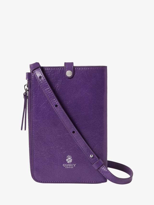 

Кожаная поясная сумка для телефона Electra OSPREY LONDON, Purple