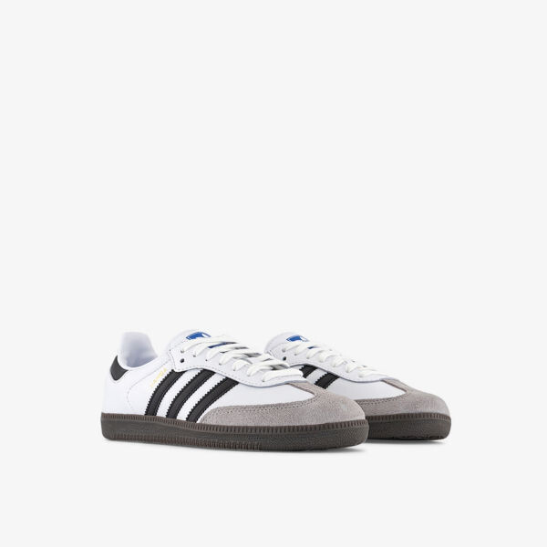 Кожаные низкие кеды Samba OG с логотипом Adidas, черный — фото 3