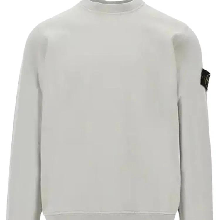 Свитшот с логотипом Logo Patch Crewneck STONE ISLAND, Dusty Gray — фото 4