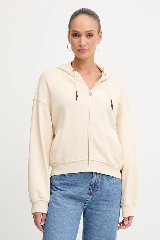 

Хлопковая толстовка Pinko, бежевый