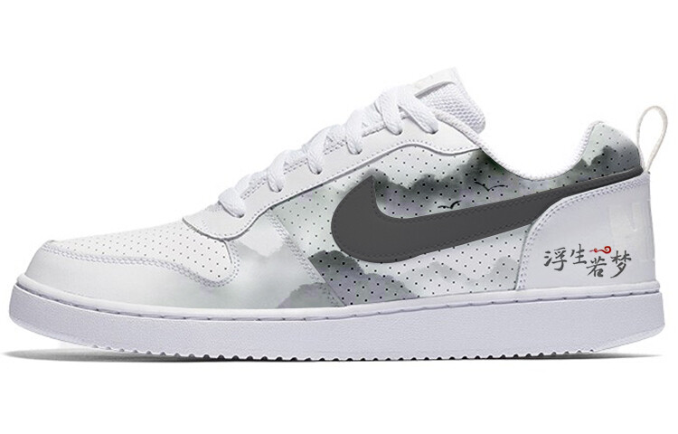 

Кроссовки Nike Court Borough Skateboarding Shoes Men Low-top White/black, белый