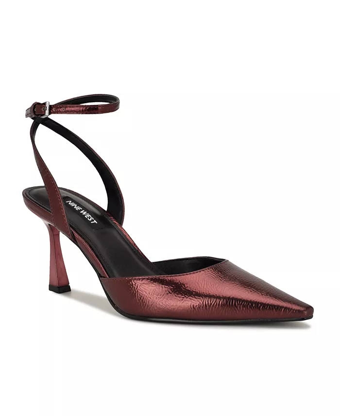 Женские туфли-лодочки Kellie с острым носком и коническим каблуком Nine West, красный