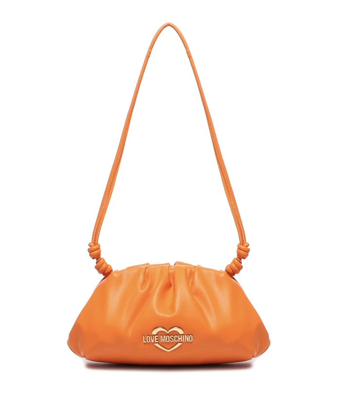 

Оранжевая кожаная сумка через плечо с логотипом Love Moschino, оранжевый