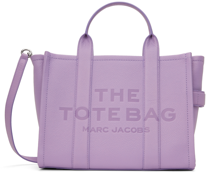 

Сумка-тоут «The Leather Medium» фиолетового цвета Marc Jacobs, Wisteria