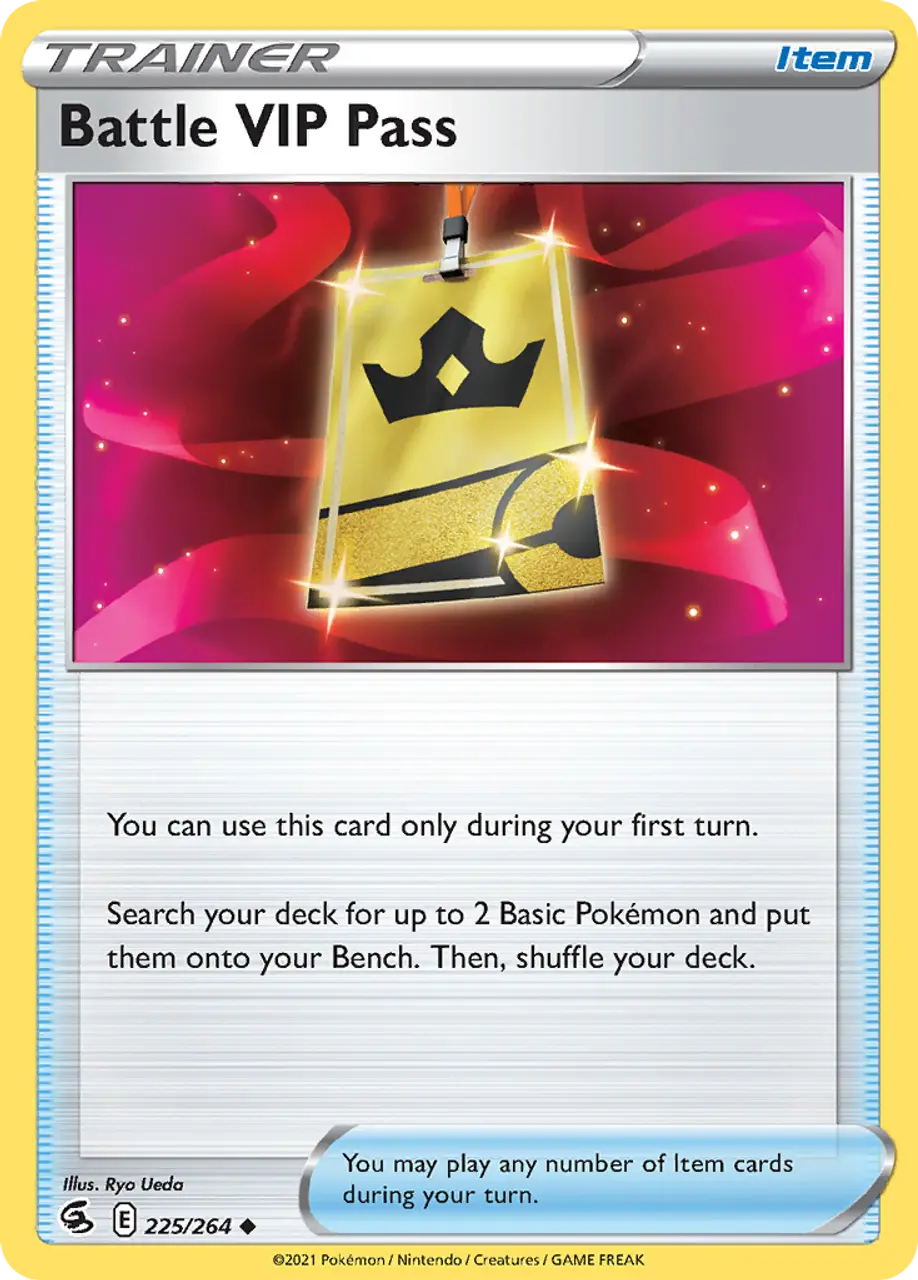 

Карточная игра Battle VIP Pass 225/264 - Fusion Strike Reverse Holofoil