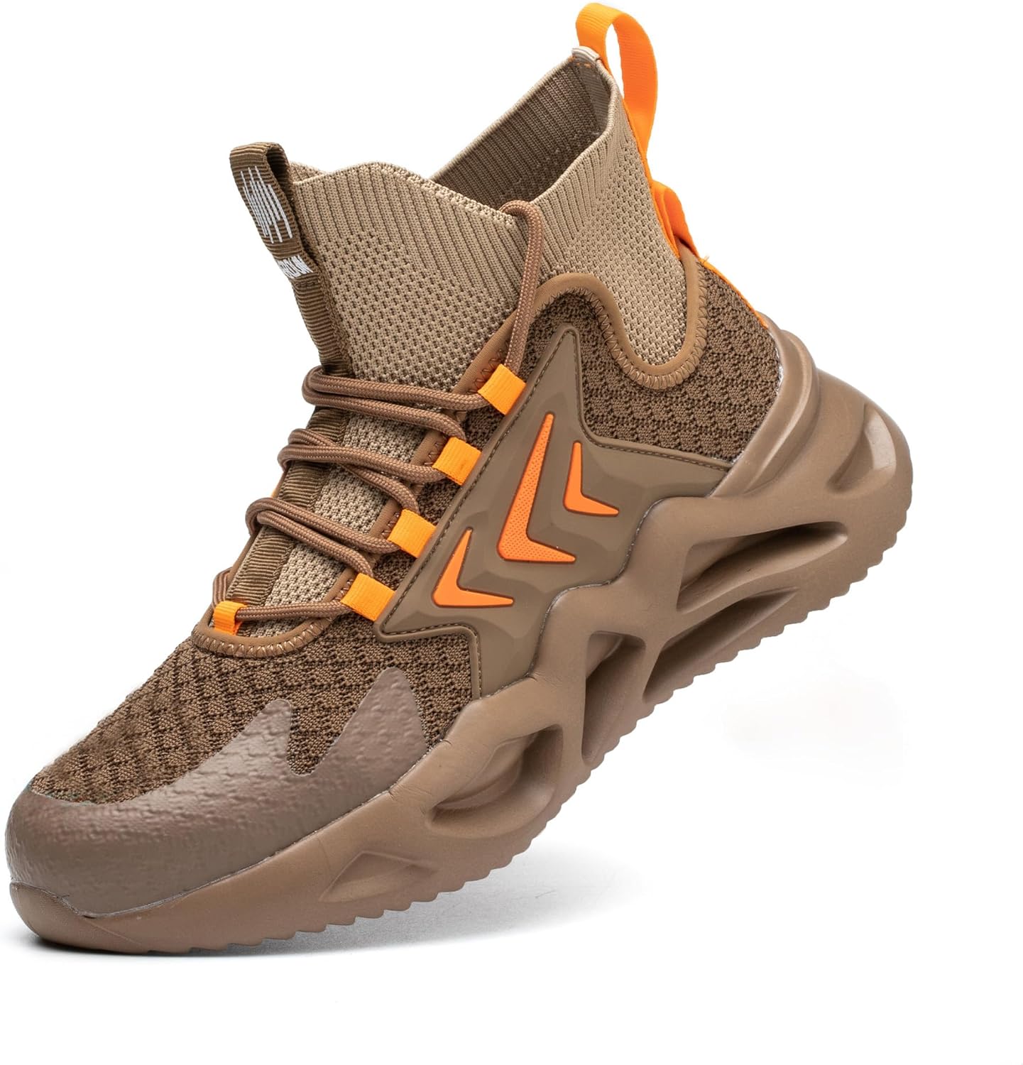 

Ботинки с стальным носком для мужчин, слипоны Chelsea, мужская индустриальная и строительная обувь, водонепроницаемые, легкие, удобные, противоскользящие защитные ботинки, черные.5 Taerdun