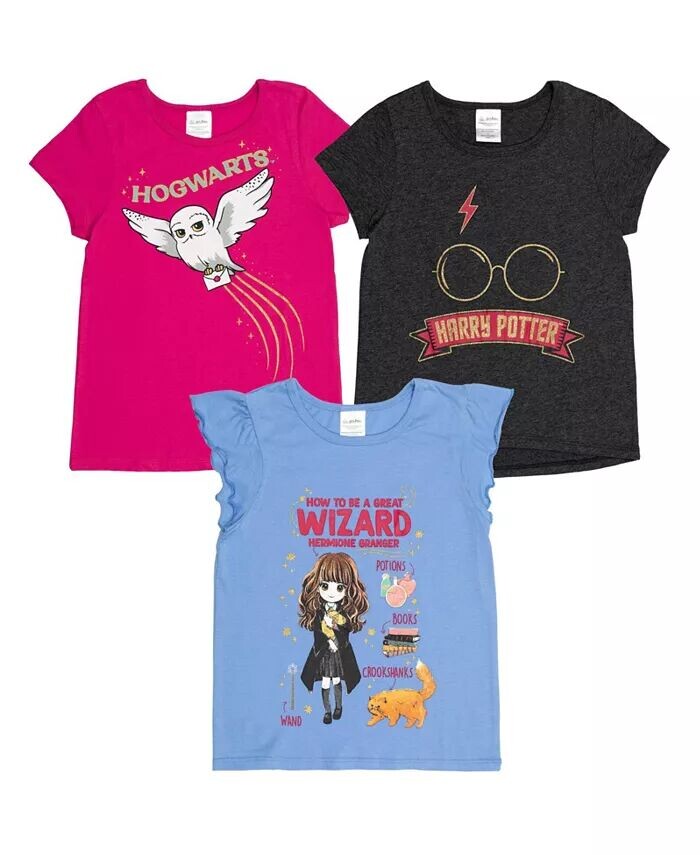 

Комплект из 3 футболок для девочек Harry Potter, мультиколор