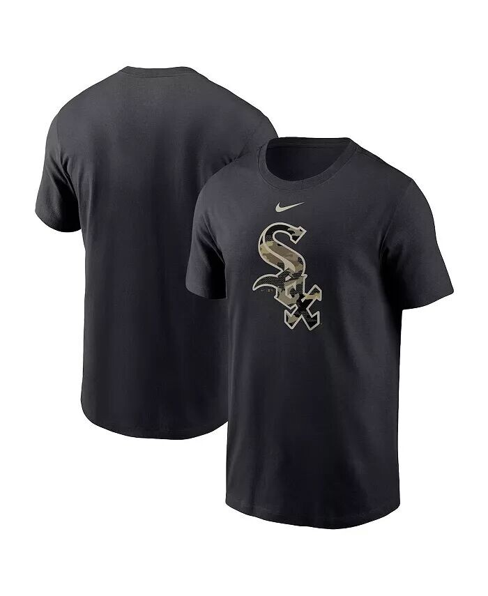 

Мужская черная футболка с камуфляжным логотипом Chicago White Sox Team Nike