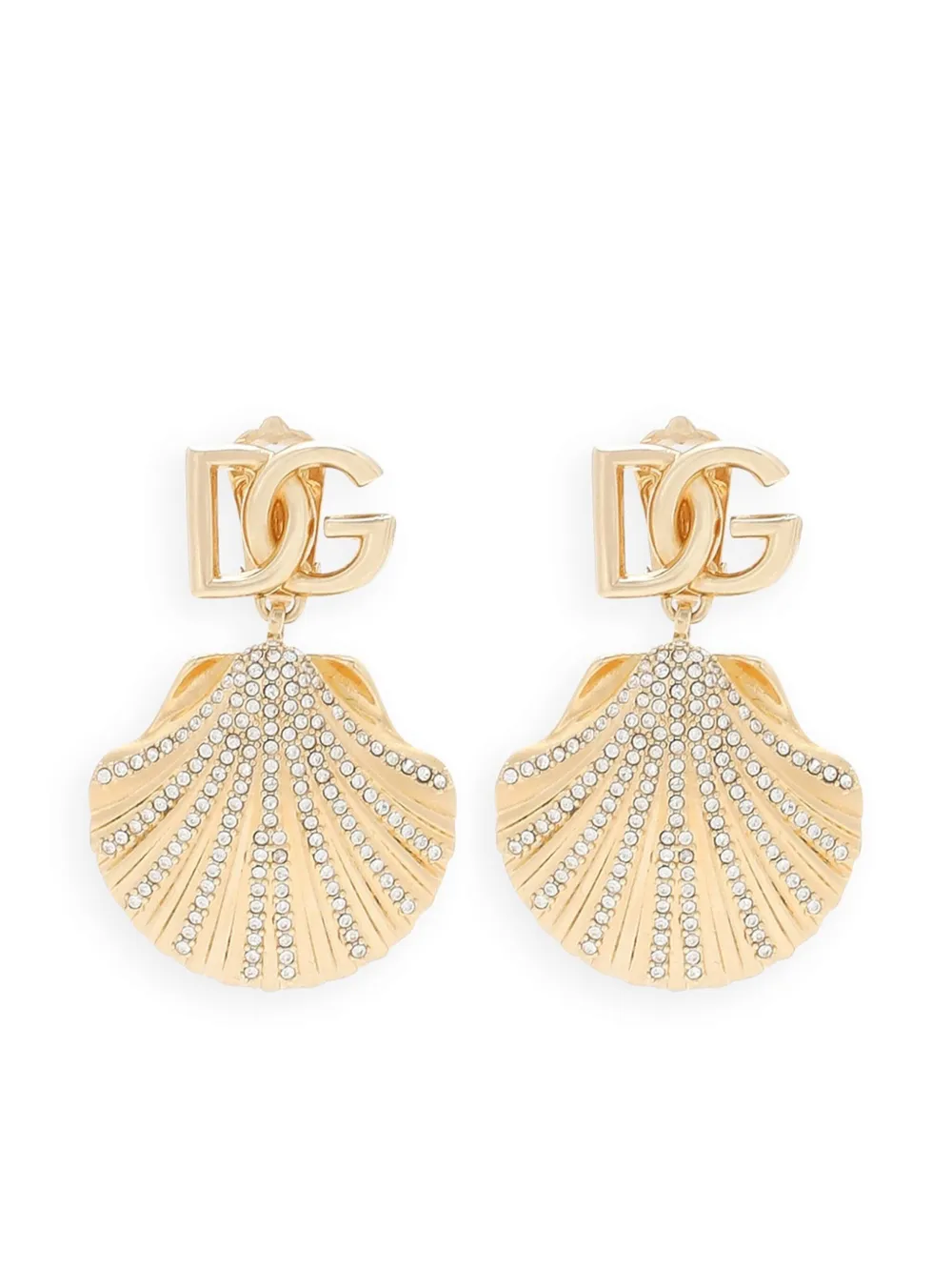

Серьги-клипсы с логотипом DG DOLCE & GABBANA, золотой