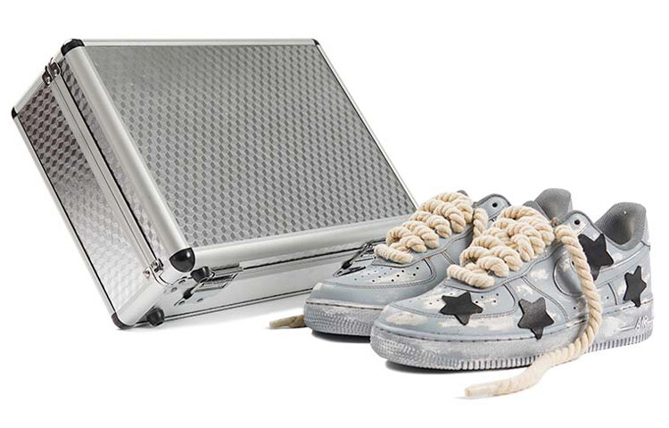 Кроссовки Nike Air Force 1 Skateboard Shoes Women's Low-Top Black Gray