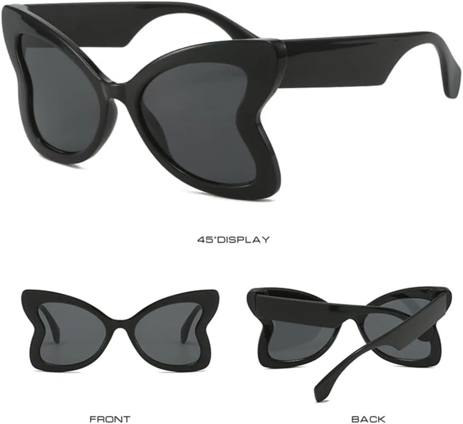 

Солнцезащитные очки «Кошачий глаз» с бабочками, женские панк-очки, винтажные очки в стиле стимпанк, защита от ультрафиолета UV400 LANGSER, C7 Leopard White