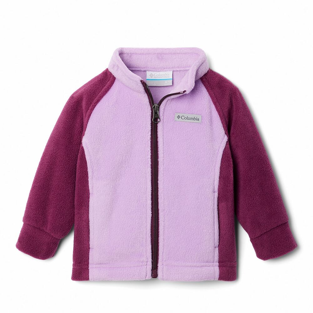 

Флисовая куртка Columbia Benton Springs для девочек и малышей, цвет Purple Colorblock