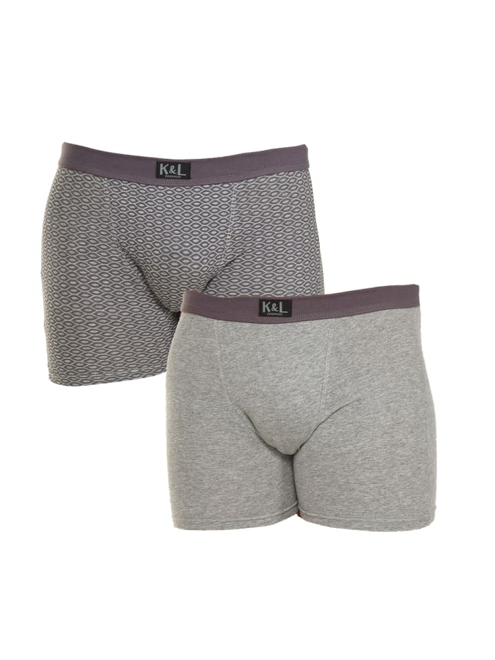 

Боксеры Kisses and Love, серый