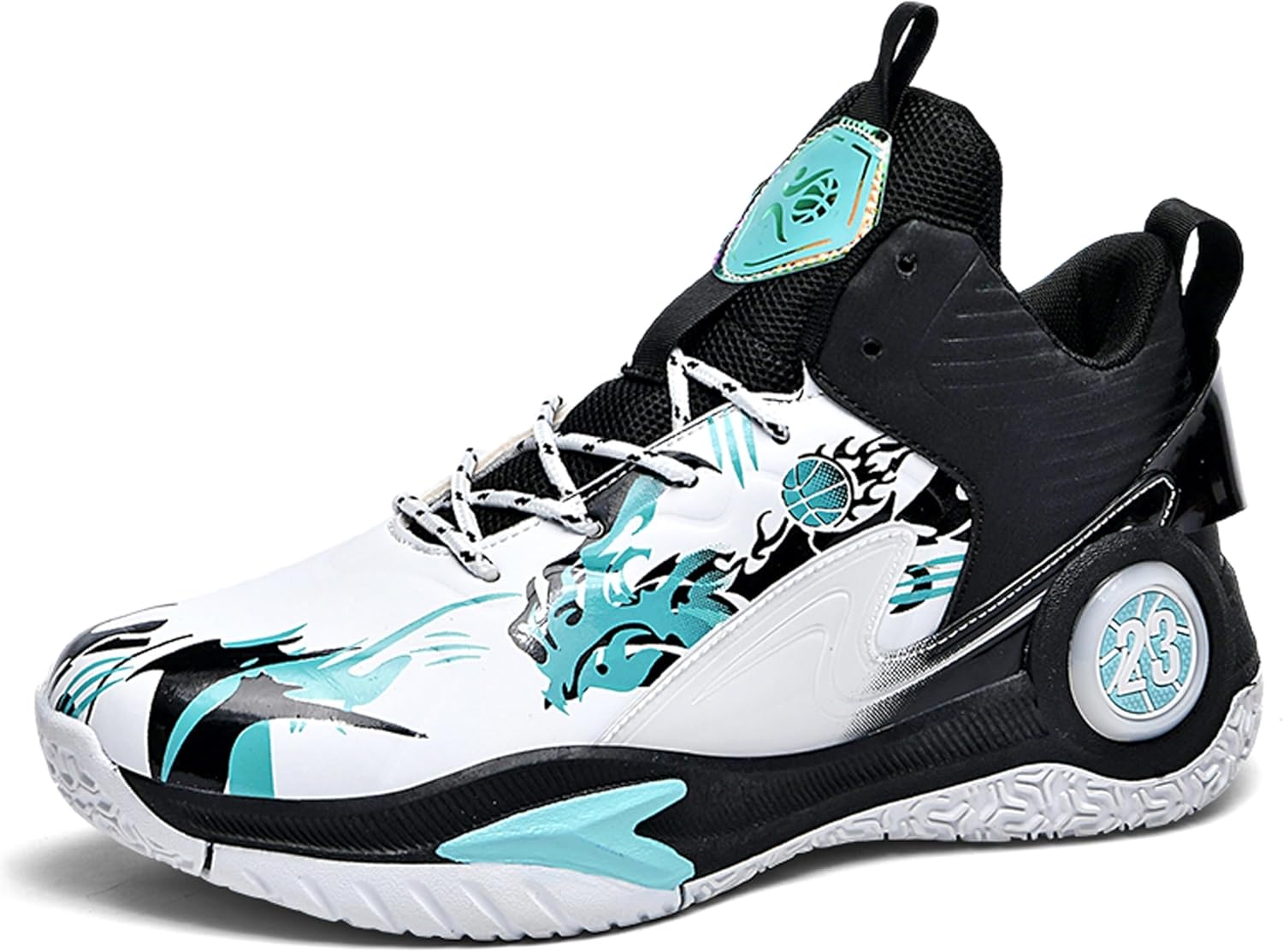 

Унисекс баскетбольные кроссовки с легкой мягкой подошвой, амортизирующие, противоскользящие, стойкие к износу, для спорта, тренировок и ходьбы Generic, белый/зеленый