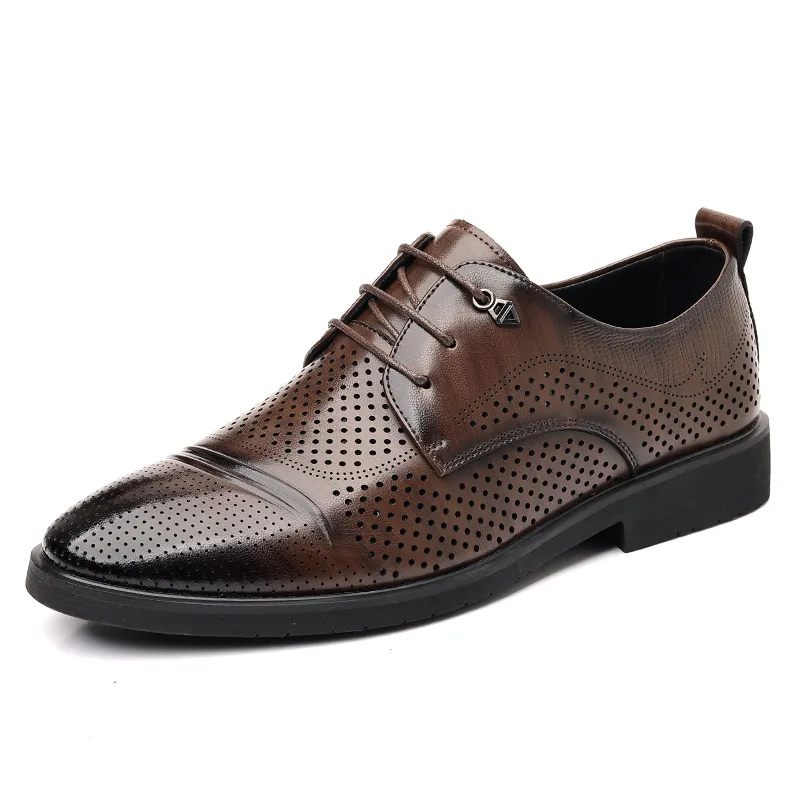 Мужские туфли Low top Shanpijiang, Brown Cut-Out