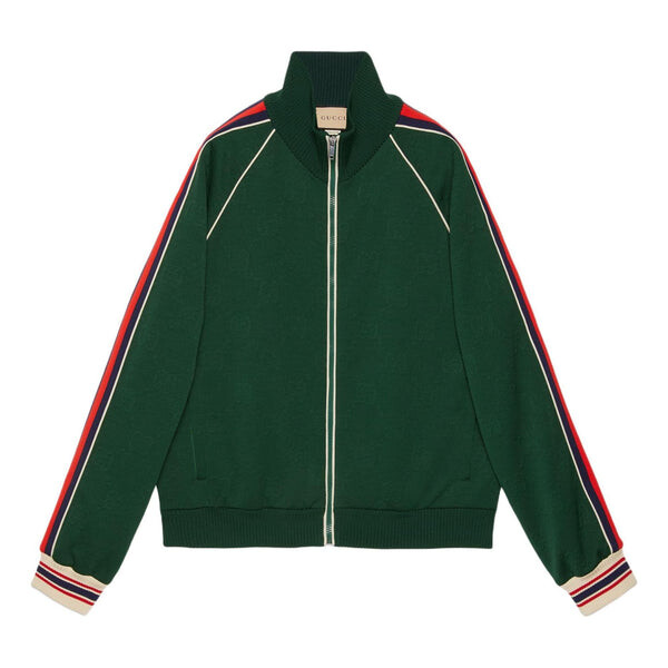 

Куртка gg jacquard jersey zip jacket 'green' Gucci, зеленый