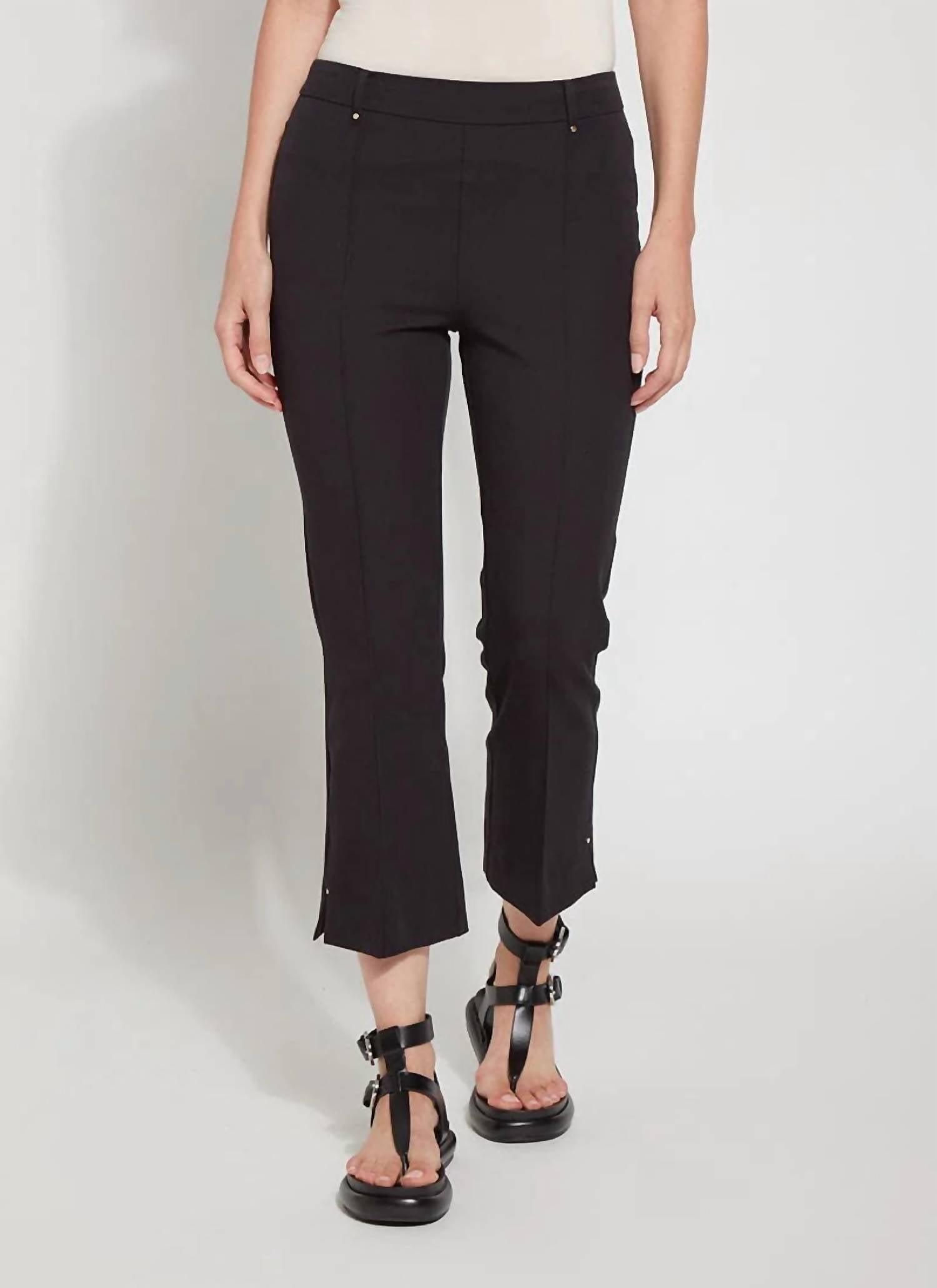 

Укороченные брюки Amanda Bootcut черного цвета Lysse