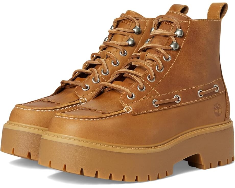 

Ботинки Timberland Stone Street Mid Lace-Up, цвет Wheat Full Grain