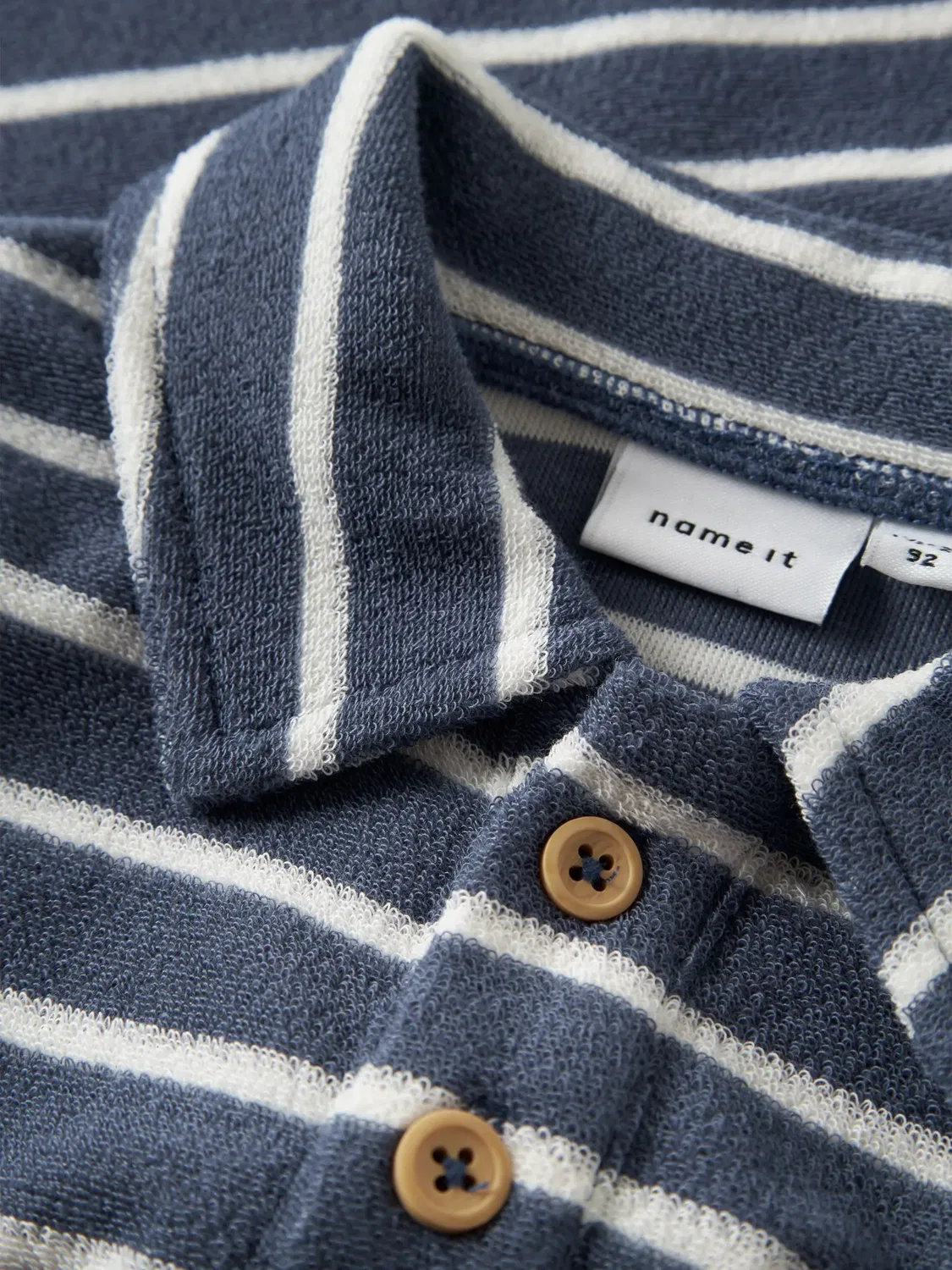 Поло из футера, Name it, vintage indigo — фото 4