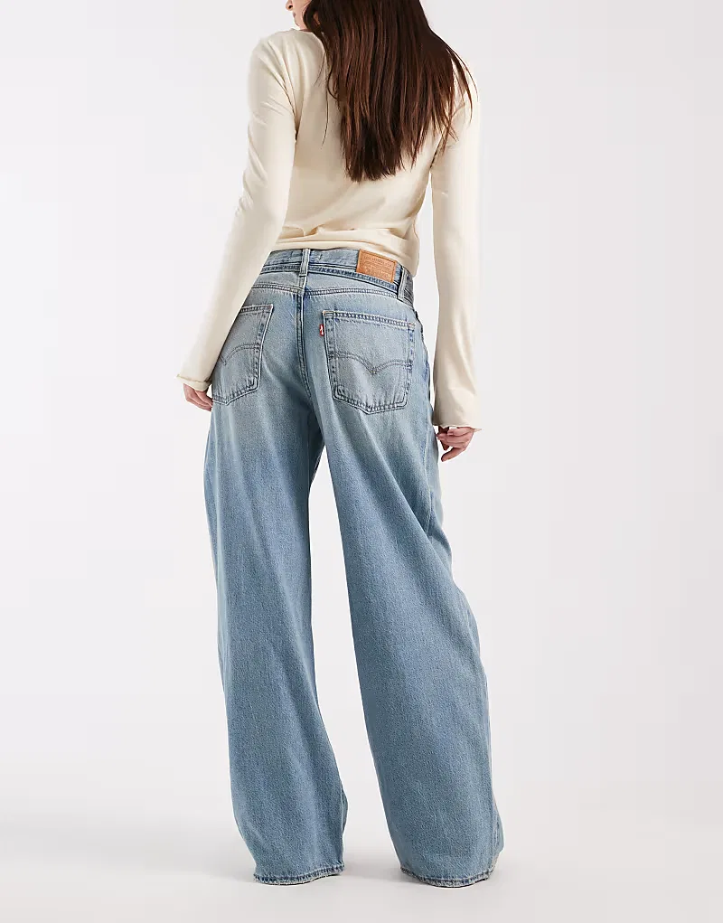 Джинсы Levis XL прямого кроя свободного кроя Levi's, светло-синий — фото 2