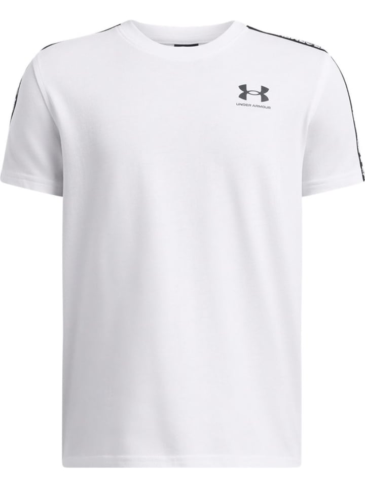 

Спортивная футболка Icon Taped T-Shirt белого цвета Under Armour