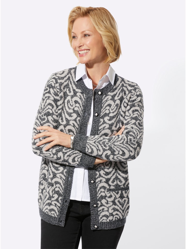 

Кардиган в черно-светло-серый узор WITT WEIDEN