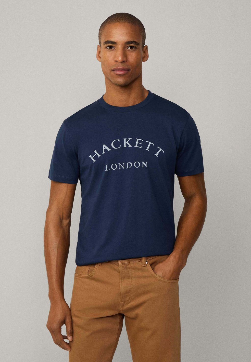 

Футболка с принтом Hackett London, темно-синий