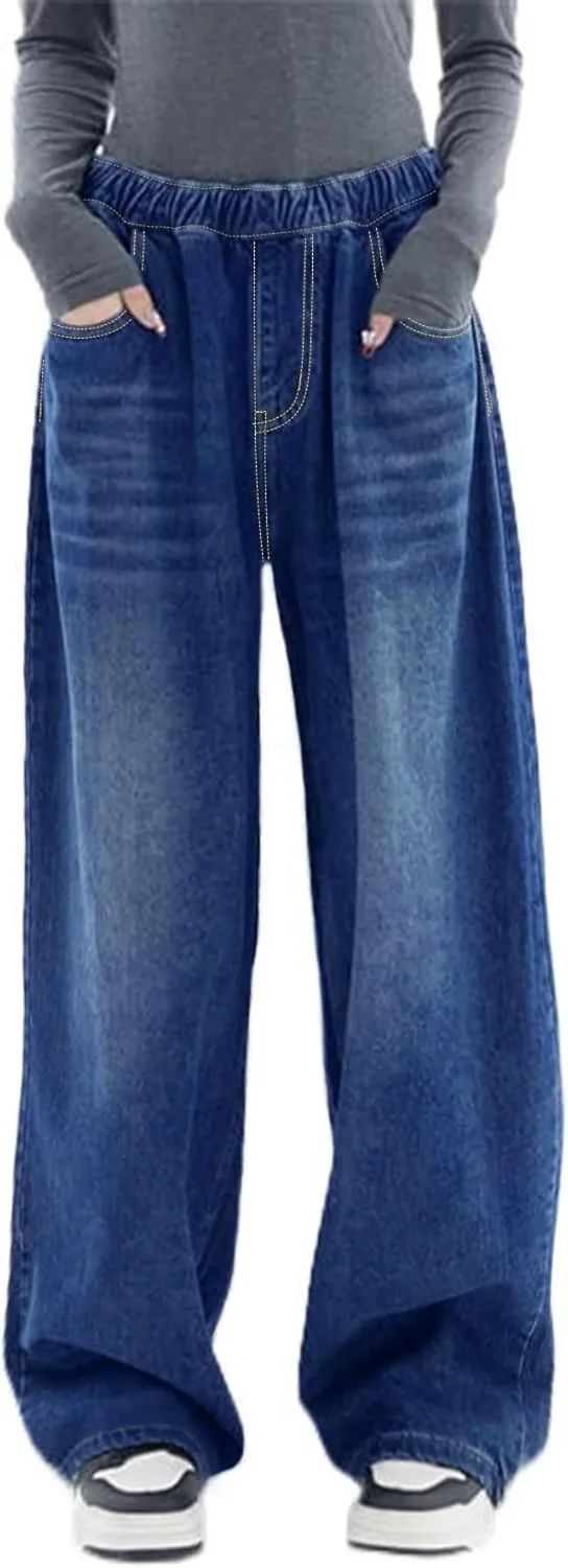 

Прямые джинсы для женщин Plus Size с высокой посадкой Cuyulitcik