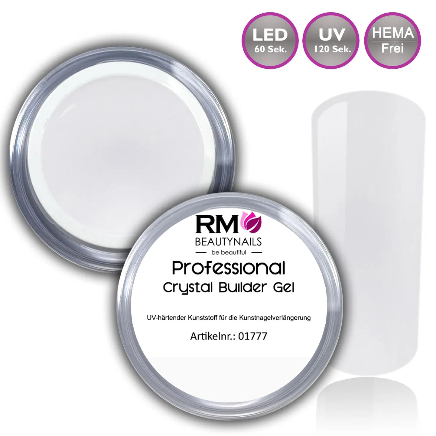 Прозрачный гель для наращивания ногтей RM Beautynails 15 мл Rm Beautynails — фото 2