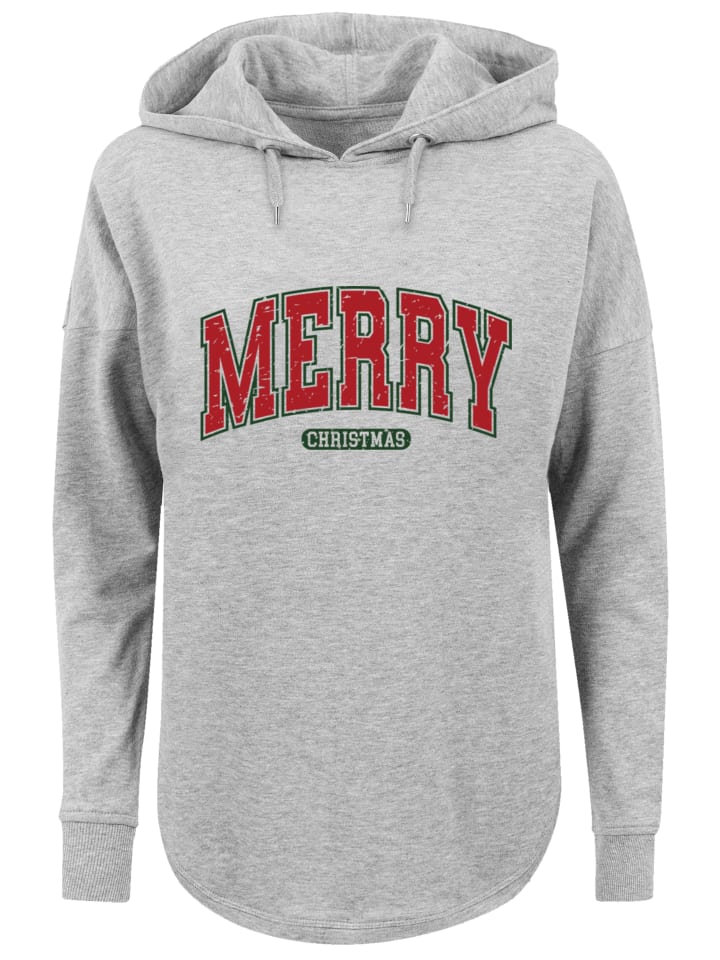 

Пуловер F4NT4STIC Oversized Hoodie Weihnachten Varsity Retro, серый