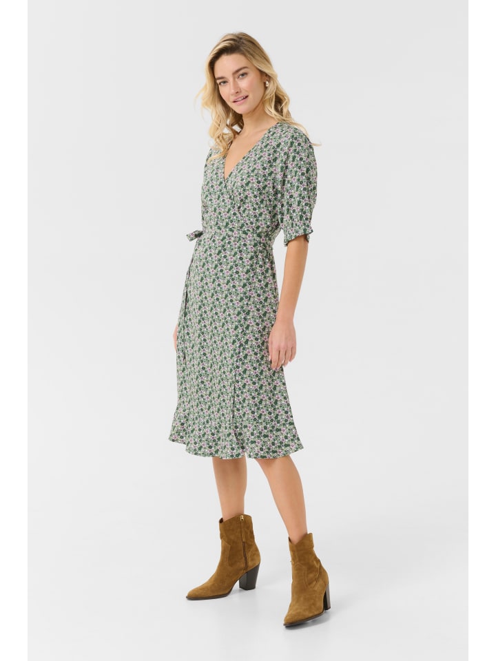 

Платье CRTiah Feminine в зелено-розовых цветах Cream