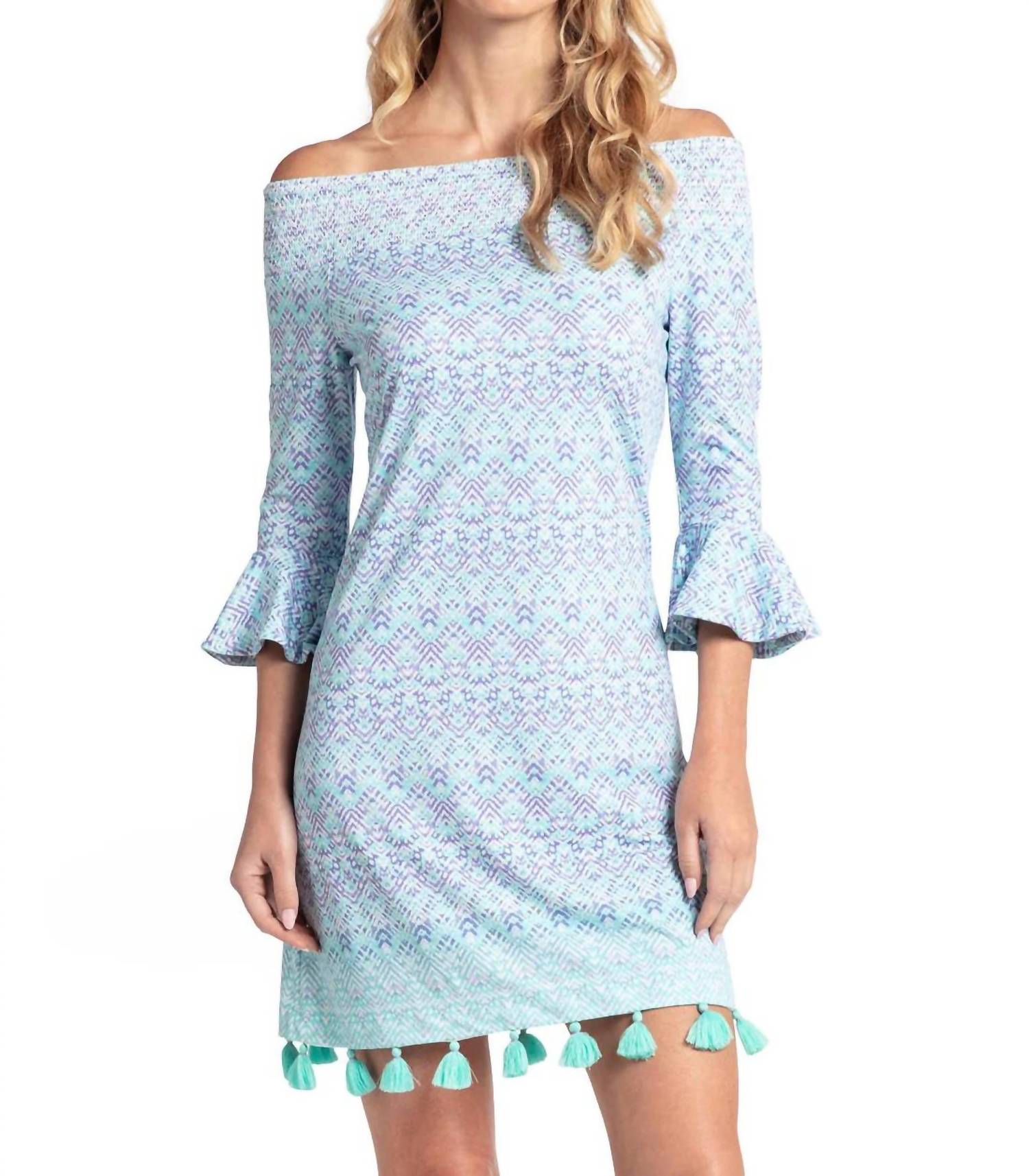 

Coverluxe Smocked Dress In Naples Cabana Life, Naples