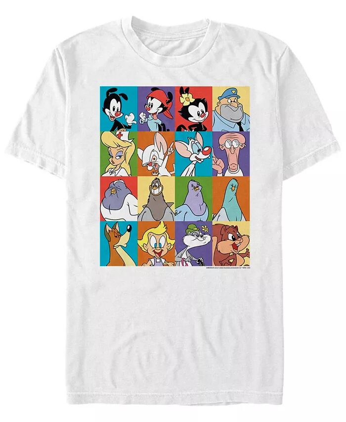 

Мужская футболка с коротким рукавом Animaniacs Animaniacs Character Boxes Fifth Sun, белый