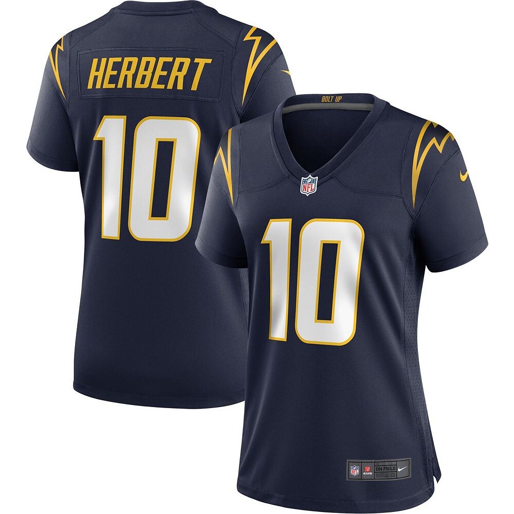 

Женское джерси Nike Justin Herbert Navy Los Angeles Chargers Alternate Game Джерси, цвет Chg Navy