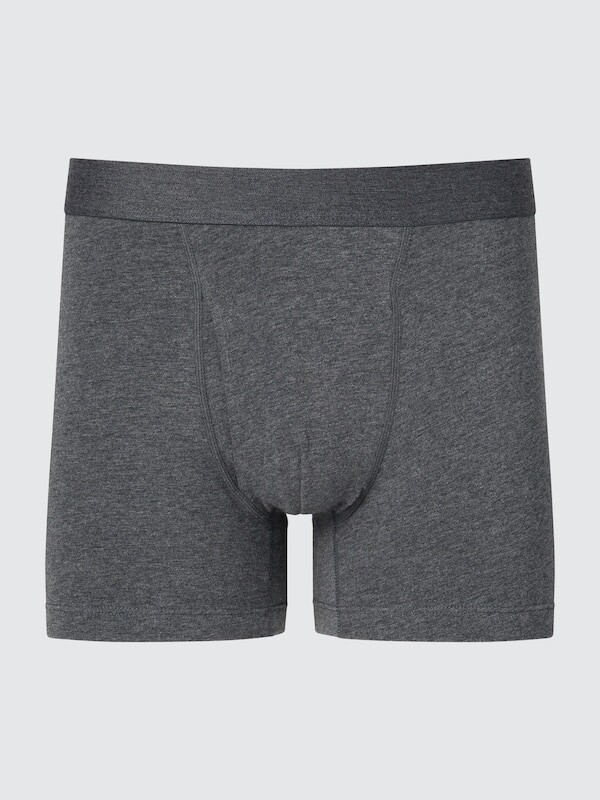 

Хлопковые боксерские трусы Uniqlo, серый
