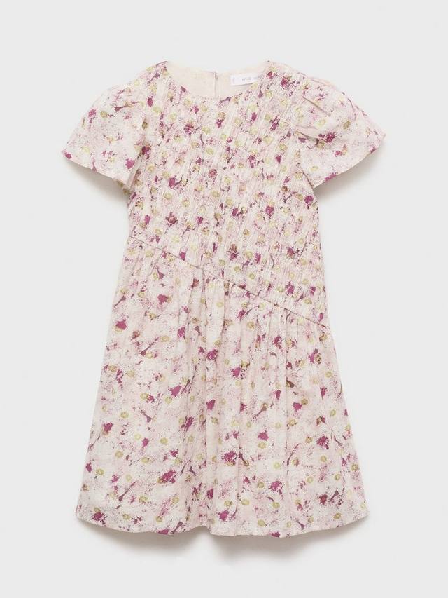 

Детское асимметричное платье со сборкой Star Mango, Pink