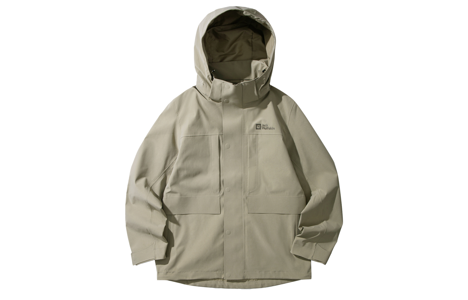 

JACK WOLFSKIN Мужская ветровка для походов на открытом воздухе водонепроницаемая ветрозащитная дышащая влагоотталкивающая, Cyan Stone/4030