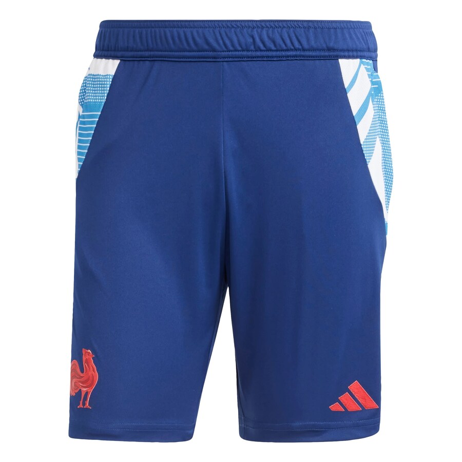 

Облегающие тренировочные брюки ADIDAS PERFORMANCE France, цвет Light blue/Dark blue