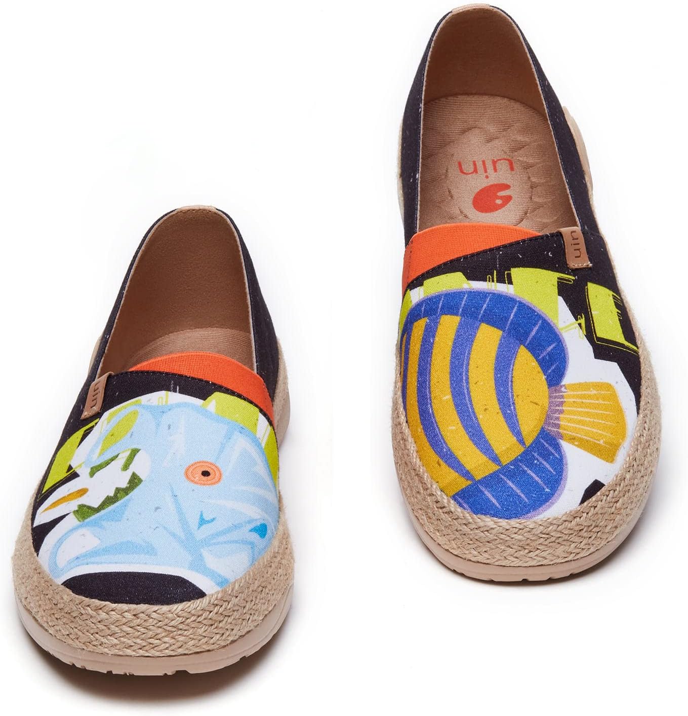 Мужские эспадрильи UIN Slip Ons- легкие прогулочные повседневные лоферы, удобные, с ручной росписью, серия Marbella, Marbellaⅰ-ocean Call 2 — фото 4