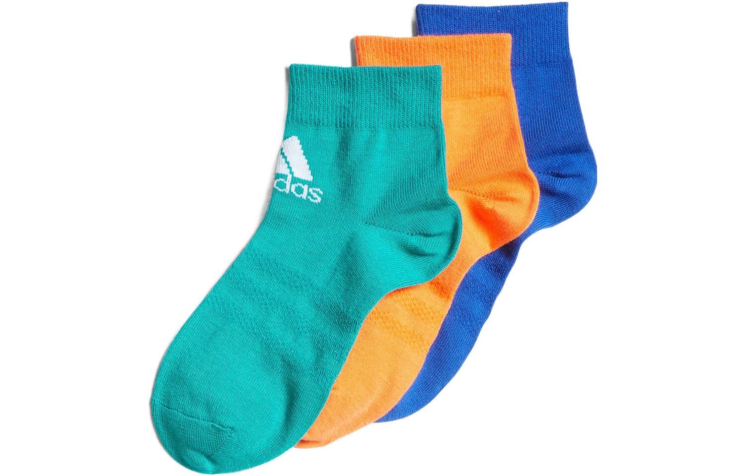 

Детские носки Adidas, 1 комплект 3 пары (зелёный+оранжевый+синий)