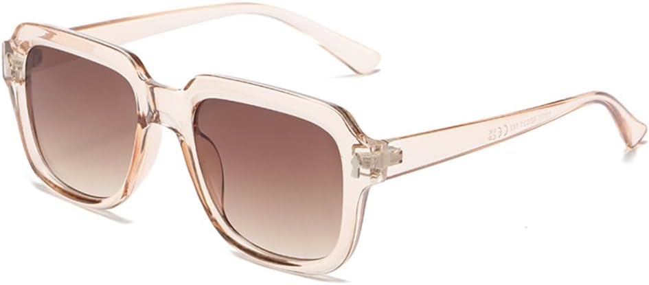 

Модные солнцезащитные очки большого размера в стиле ретро, ​​минималистичный дизайн, крупная прямоугольная оправа, защита от ультрафиолета UV400 MTZJH, Light Champagne