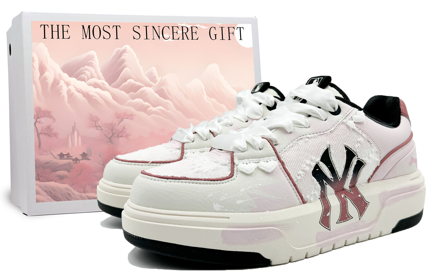 

Кроссовки MLB Chunky Liner Skateboard Shoes Unisex Low-Top Pink, Розовый, Кроссовки MLB Chunky Liner Skateboard Shoes Unisex Low-Top Pink